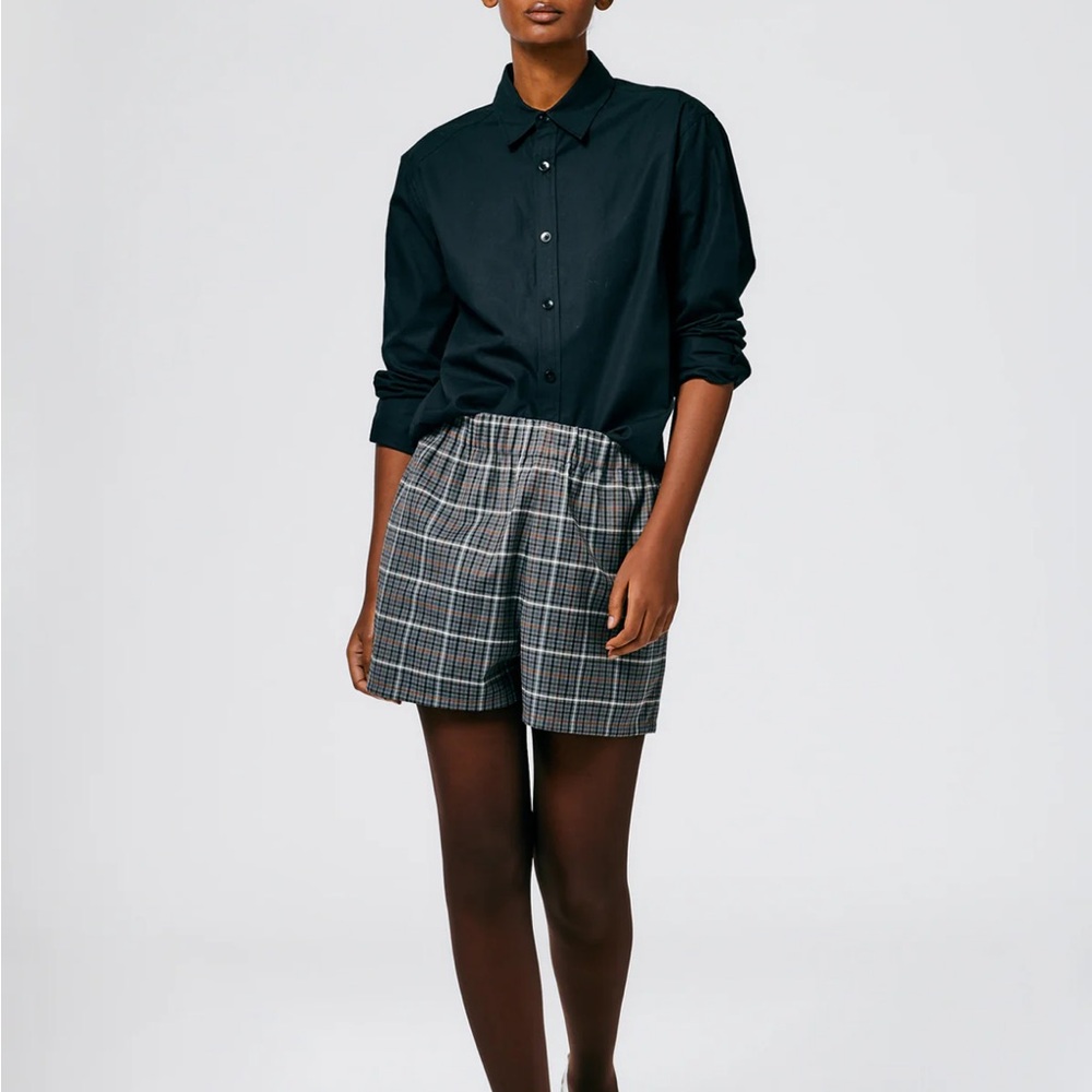 Tibi Gabe Menswear Suiting Pull On Shorts